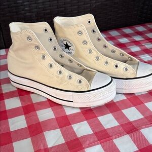 Converse Women's High-Top Sneakers - Beige